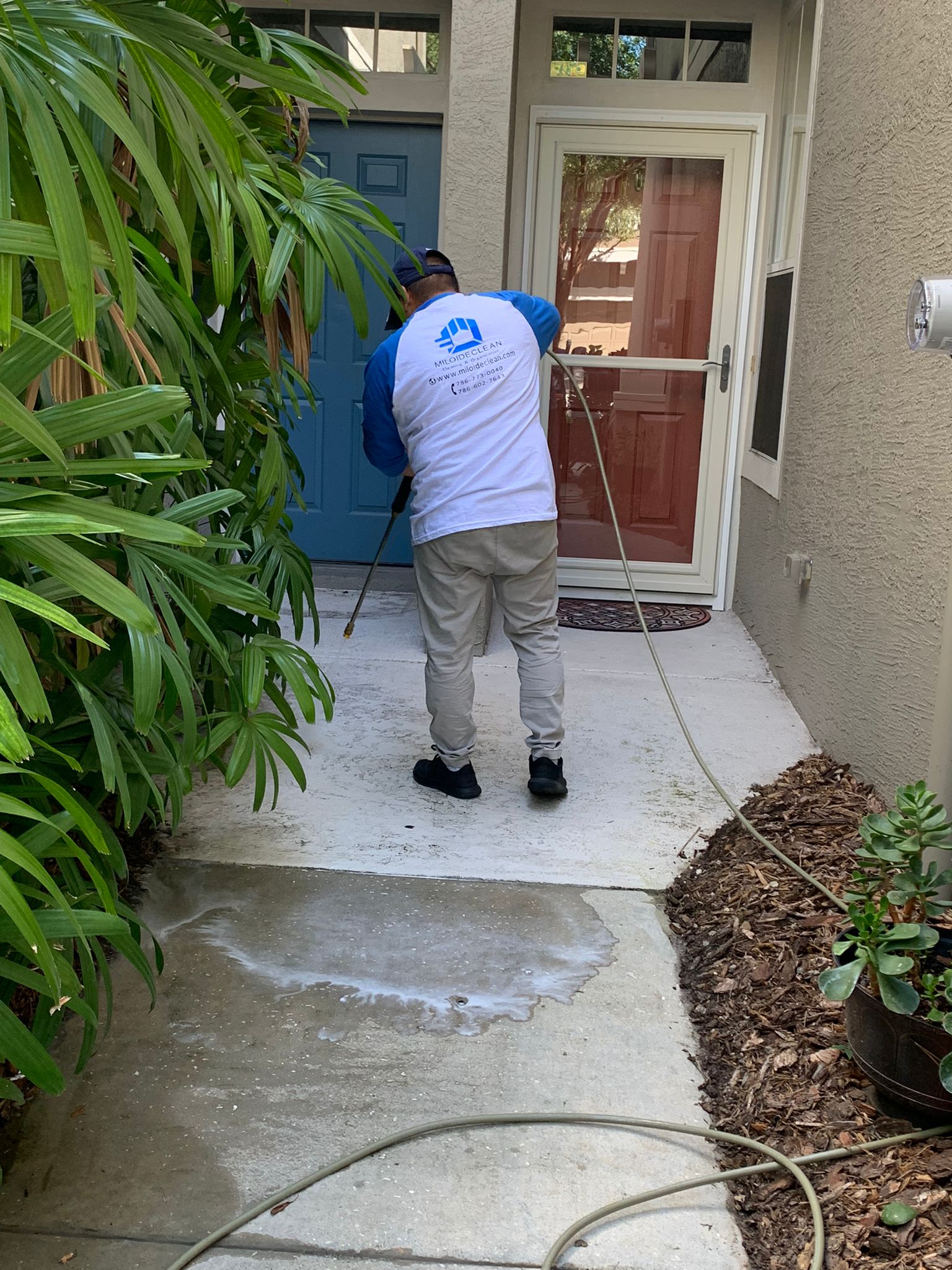 Pressure washing
